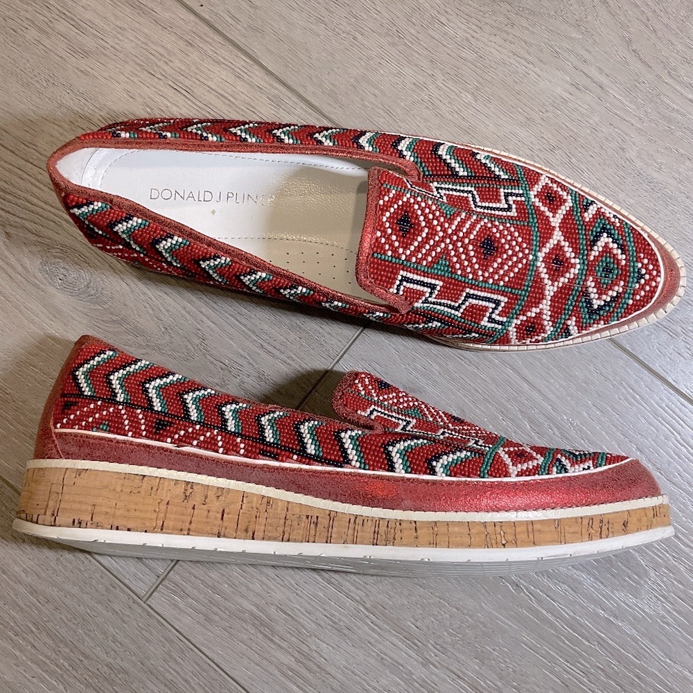 Donald J. Pliner Multicolor Patterned Loafers